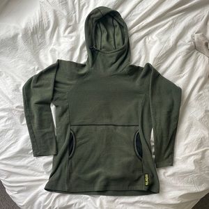 Melanzana Green Micro Grid Hoodie V2